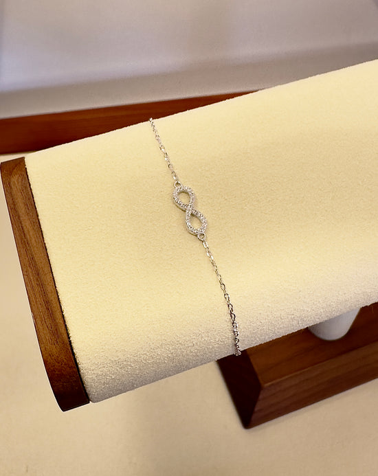 Infinity 925 Sterling Silver Bracelet