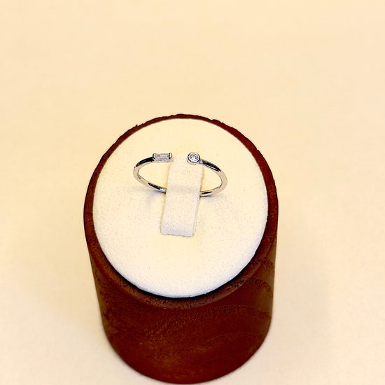 Open Cuff Adjustable Ring in 925 Sterling Silver