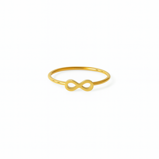 Infinity 18k Gold Plated Stainless Steel Ring