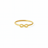 Infinity 18k Gold Plated Stainless Steel Ring