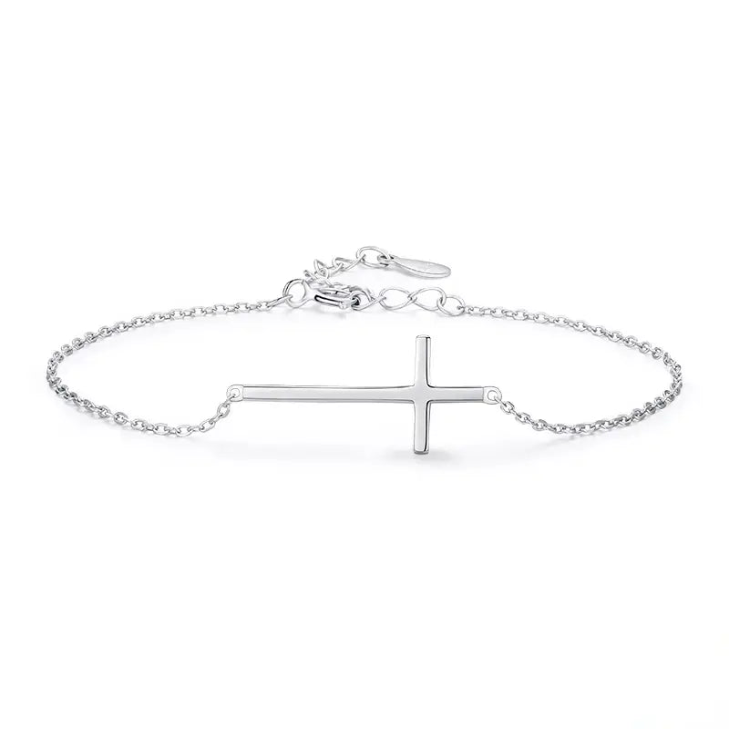Faith 925 Sterling Silver Bracelet Kaluxe Jewelry LLC