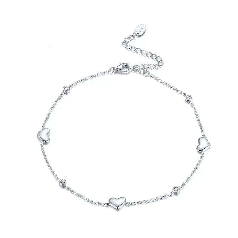 Serenna Heart Anklet Kaluxe Jewelry