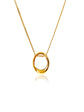 Olivia Hoop Pendant Stainless Steel PVD Coated Necklace