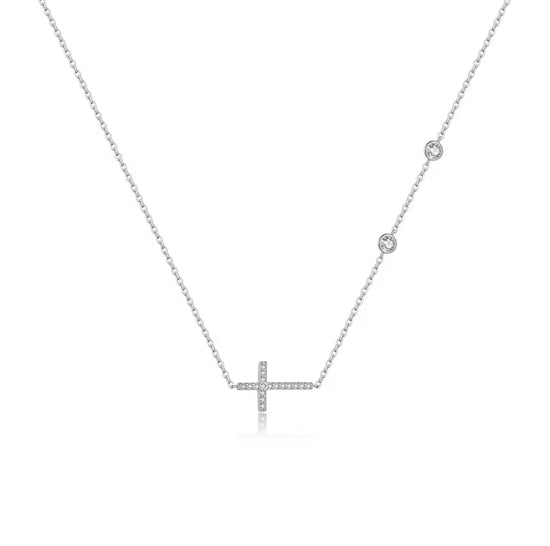 Grace Cross 925 Sterling Silver Necklace