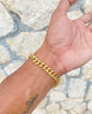 Cuban 9mm Bracelet in Stainless Steel Gold / PVD Coated