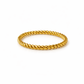 Braided Spacer Ring in 18k Gold Plated Stainless Steel