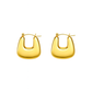 Horseshoe Stainless Steel Hoop Earrings