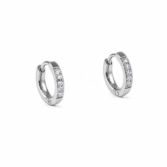 Minimal Stainless Steel Huggie Earrings