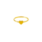 Heart 18k Gold Plated Stainless Steel Ring