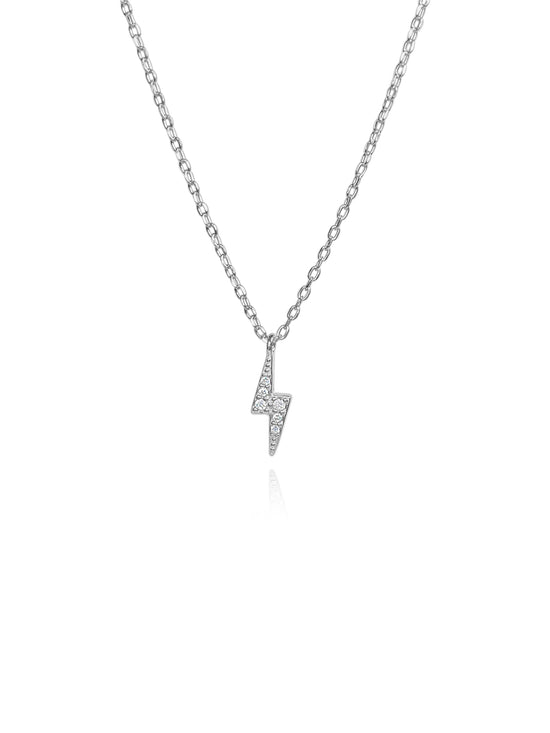 Dainty Bolt 925 Sterling Silver Necklace