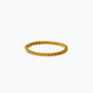 Braided Spacer Ring in 18k Gold Plated Stainless Steel