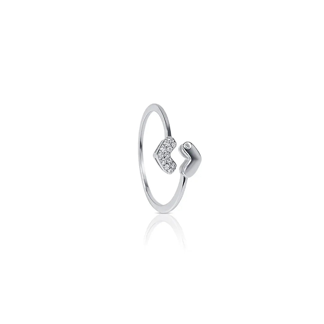 Amora Open Heart Ring Kaluxe Jewelry