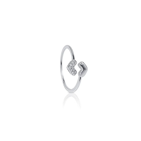 Amora Open Heart Ring Kaluxe Jewelry