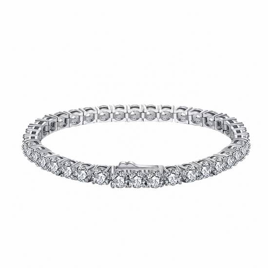 Tennis Bracelet In Pure 925 Sterling Silver