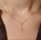 Marquise Drop Y Necklace in 18k Gold Plated Over 925 Sterling Silver