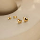 Heart Stainless Steel Stud Earrings