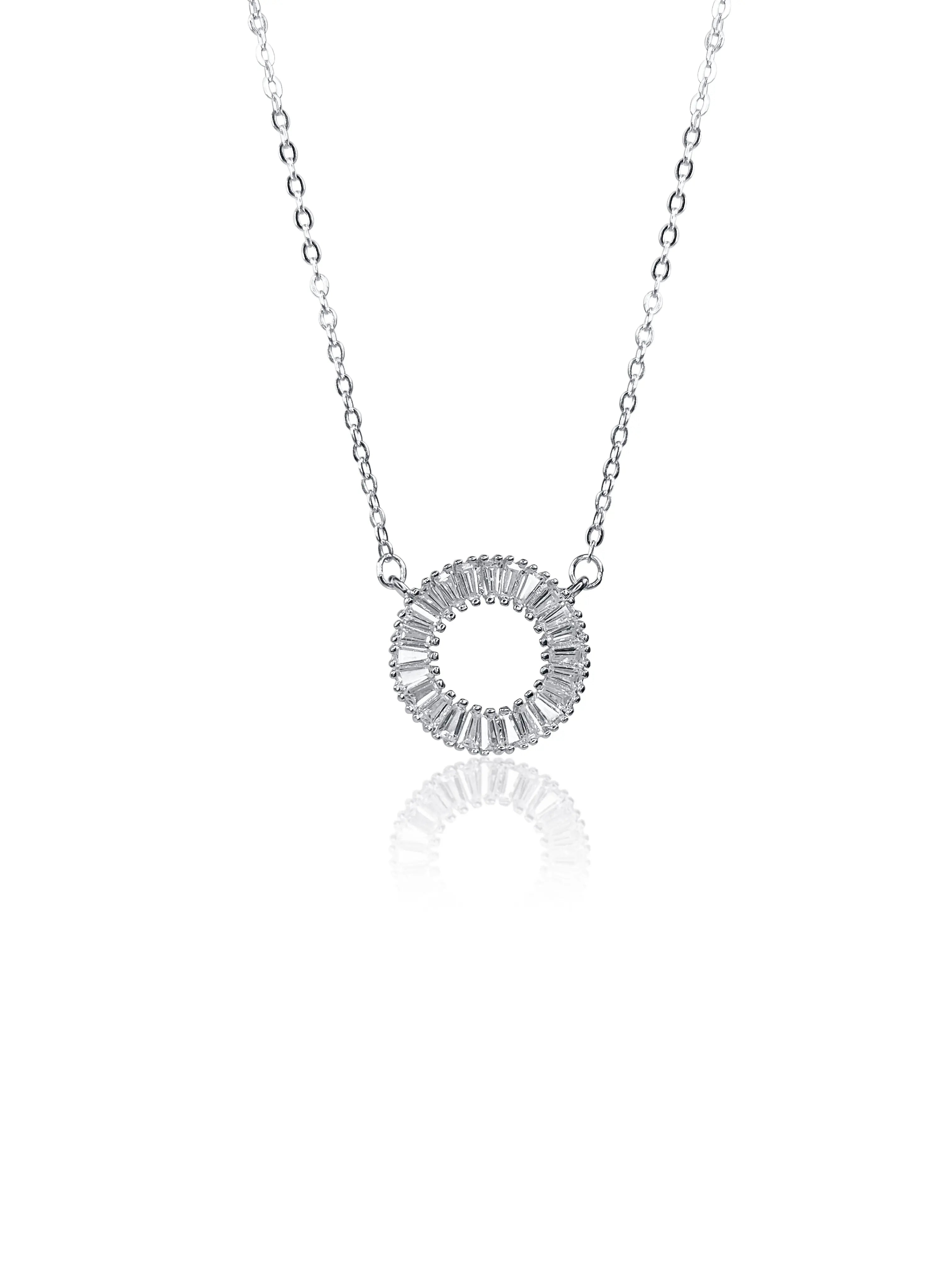 Amazon.com: Diamond Wish 14k White Gold Round Circle of Life Diamond Pendant  Necklace (1/2cttw, H-I, I1-I2) with 18-inch chain : Clothing, Shoes &  Jewelry