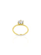 Infinite 18k Gold Plated Over 925 Sterling Silver Solitaire Ring