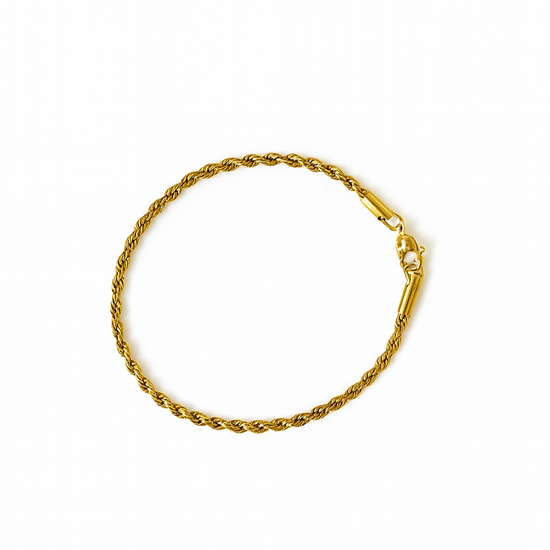Rope Bracelet in Stainless Steel Gold / PVD Coated