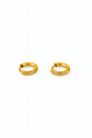 Minimal 18k Gold Plated Stainless Steel Huggie Earrings