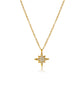 North Star Pendant 18k Gold Plated Stainless Steel Necklace