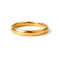 Classic 18k Gold Plated Stainless Steel Simple Band