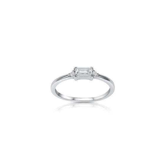 Emerald-Cut Solitaire Ring Kaluxe Jewelry