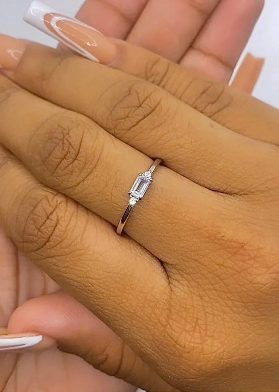 Emerald-Cut Solitaire Ring Kaluxe Jewelry