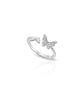 Twin Butterfly 925 Sterling Silver Open Ring