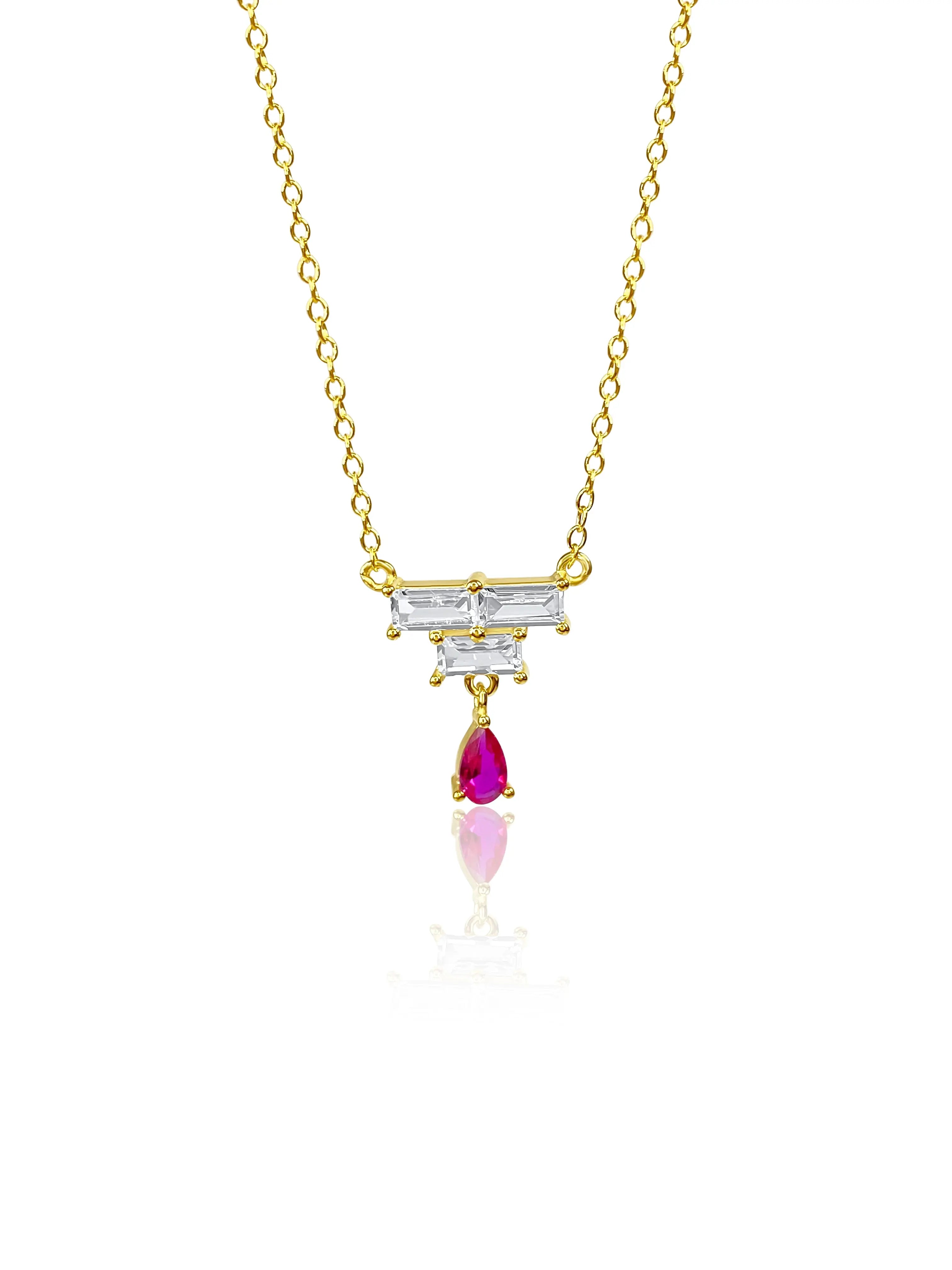 Fuschia necklace hot sale