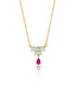 Fuschia Chandelier Necklace Kaluxe Jewelry