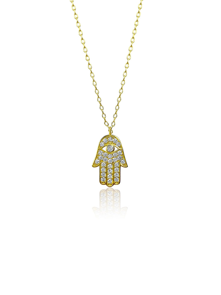 Hamsa Pendant Necklace Kaluxe Jewelry