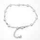 Heart Link Stainless Steel Silver Anklet Kaluxe Jewelry