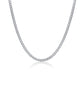 Cuban Curb 4mm Diamond Cut Chain in Stainless Steel Silver