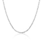 Figaro 3mm Chain Necklace in Stainless Steel Silver