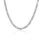 Figaro 6mm Chain Necklace in Stainless Steel Silver