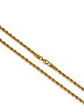 Rope 4mm Chain Necklace in Stainless Steel Gold / PVD Coated