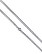 Cuban Curb 4mm Diamond Cut Chain in Stainless Steel Silver