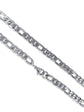 Figaro 6mm Chain Necklace in Stainless Steel Silver