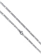 Figaro 3mm Chain Necklace in Stainless Steel Silver