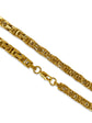 Byzantine Chain in Stainless Steel Gold / PVD Coated