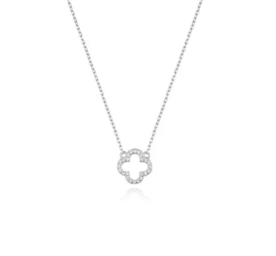 Clover 925 Sterling Silver Necklace