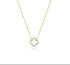 Clover 18k Gold Plated Over 925 Sterling Silver Necklace