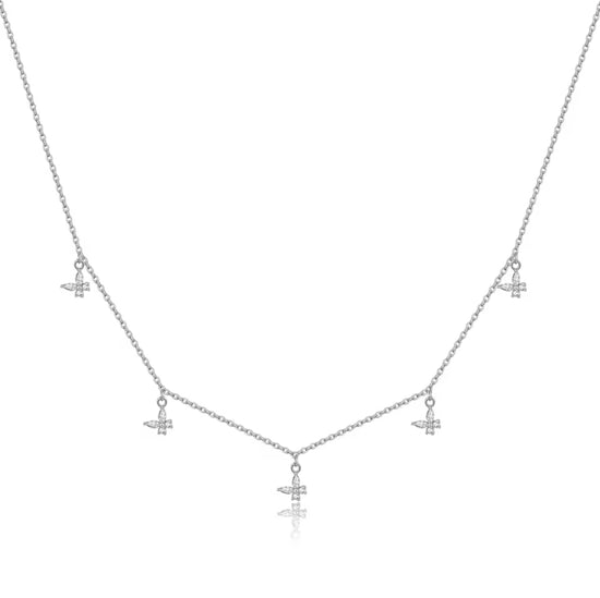 Butterfly Charm 925 Sterling Silver Necklace