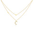 Layered Celestial 18k Gold Plated Over 925 Sterling Silver Necklace