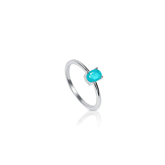 Oval-Cut Gemstone Ring Kaluxe Jewelry