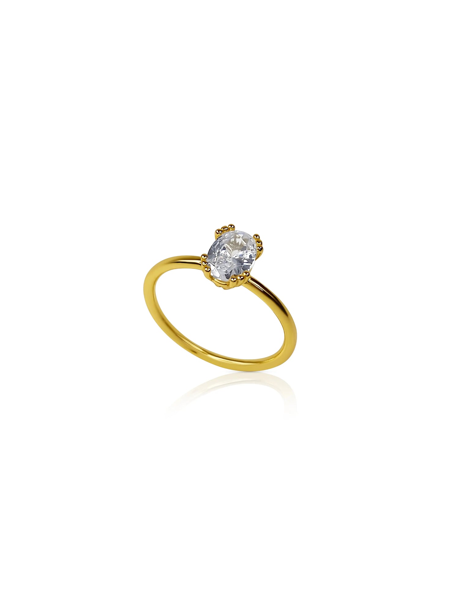 Oval Solitaire Ring Kaluxe Jewelry