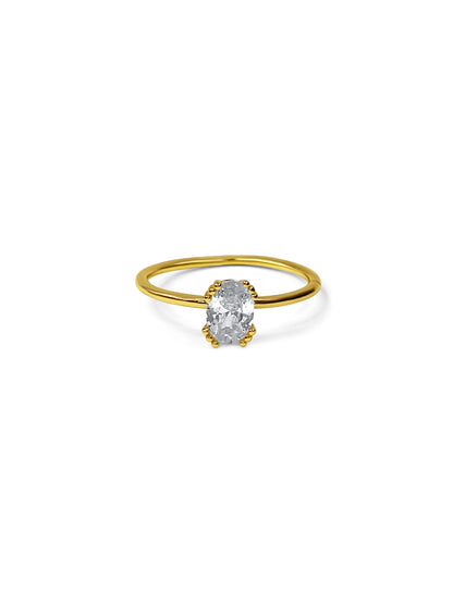 Oval Solitaire Ring Kaluxe Jewelry