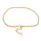 Rope Twist Stainless Steel Gold Anklet Kaluxe Jewelry