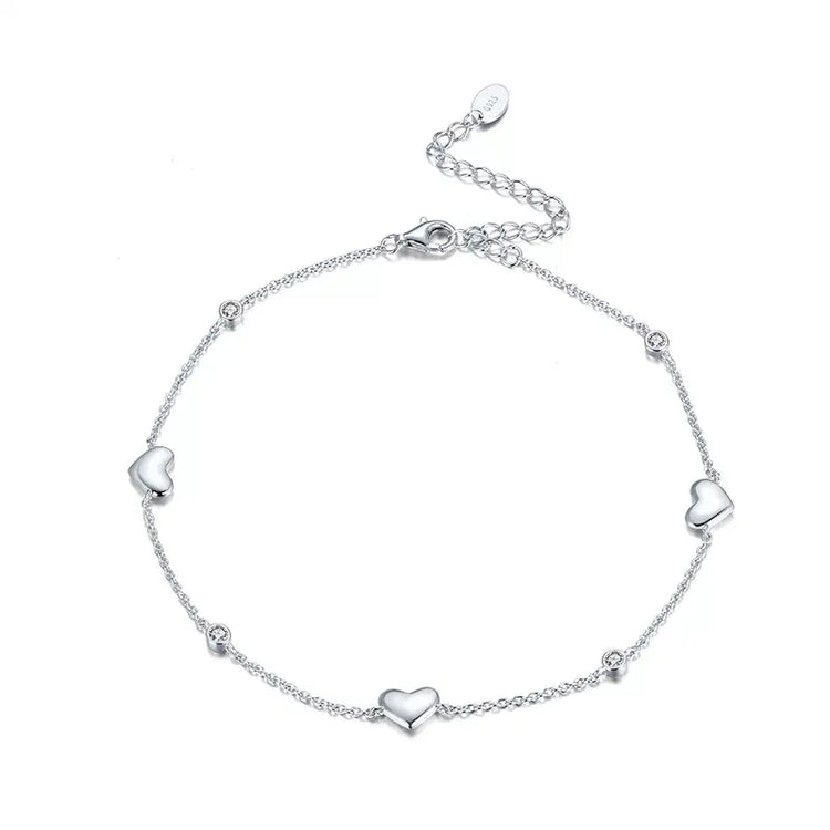 Serenna Heart Anklet Kaluxe Jewelry